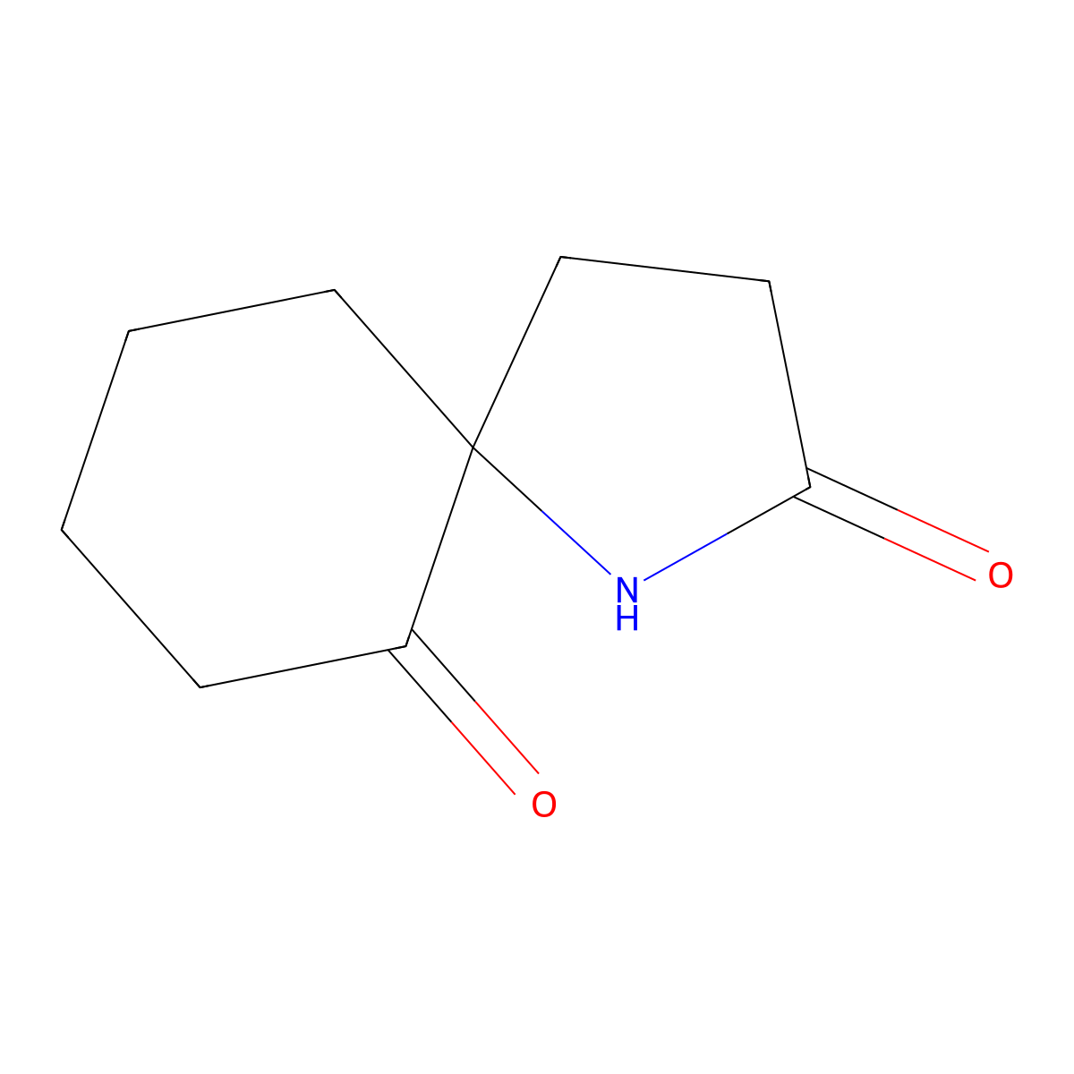 1-Azaspiro[4.5]decane-2,6-dione molecular structure, CAS 1026960-79-1
