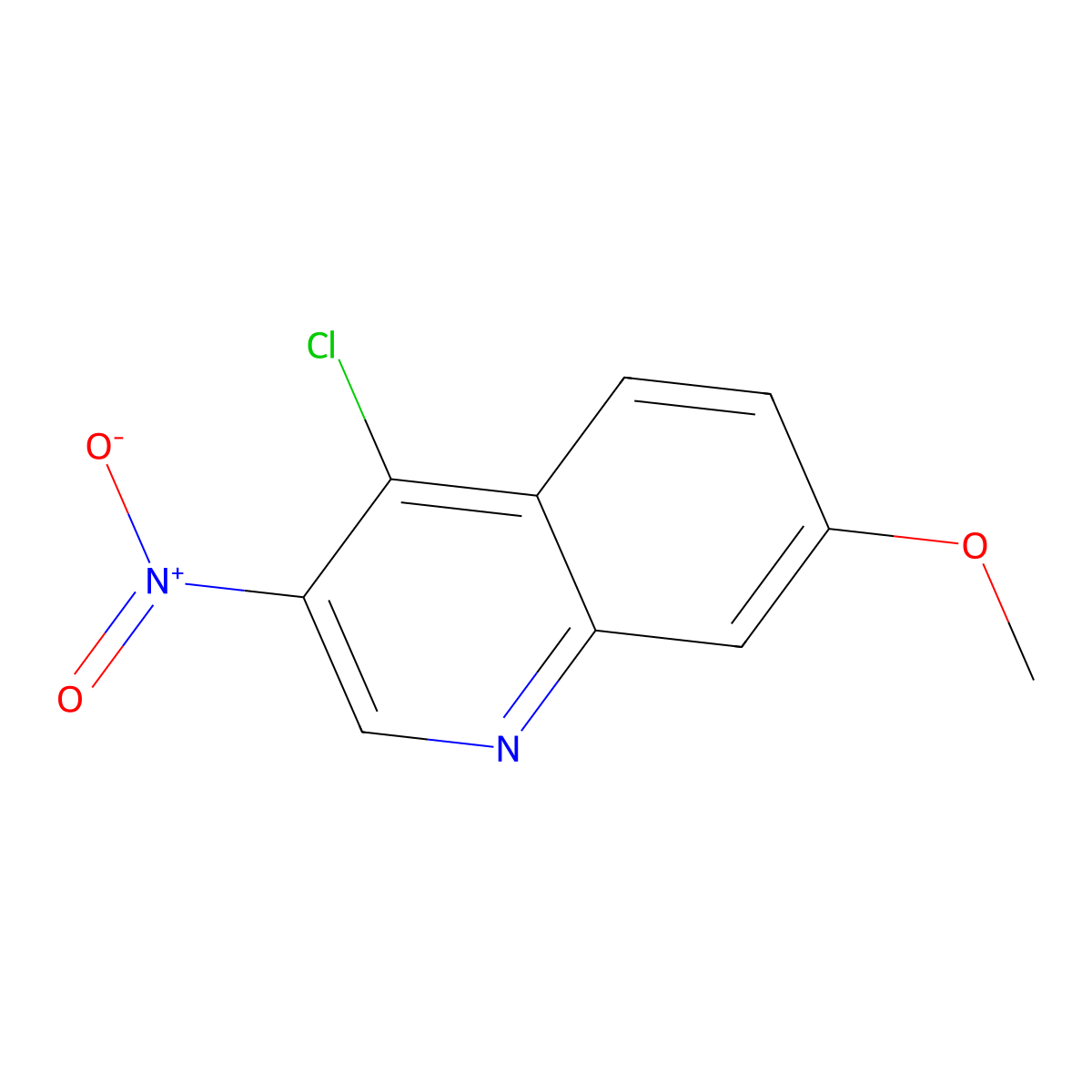 4-Chloro-7-methoxy-3-nitroquinoline molecular structure, CAS 1026963-05-2