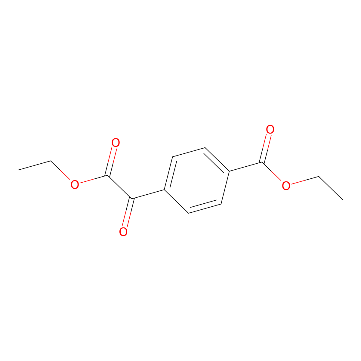 Ethyl 4-carboethoxybenzoylformate molecular structure, CAS 102697-43-8