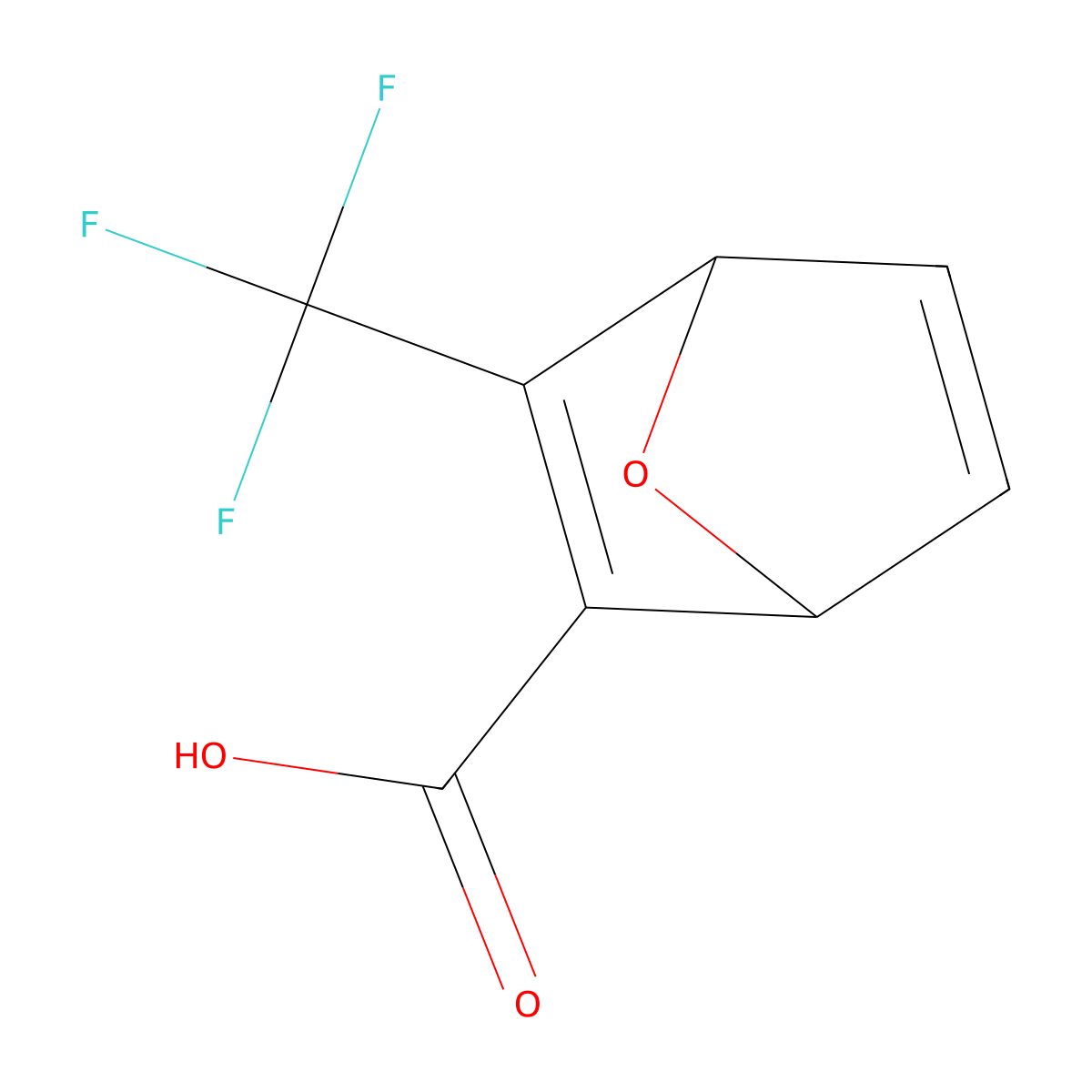 3-(Trifluoromethyl)-7-oxabicyclo[2.2.1]hepta-2,5-diene-2-carboxylic acid molecular structure, CAS 1026993-06-5