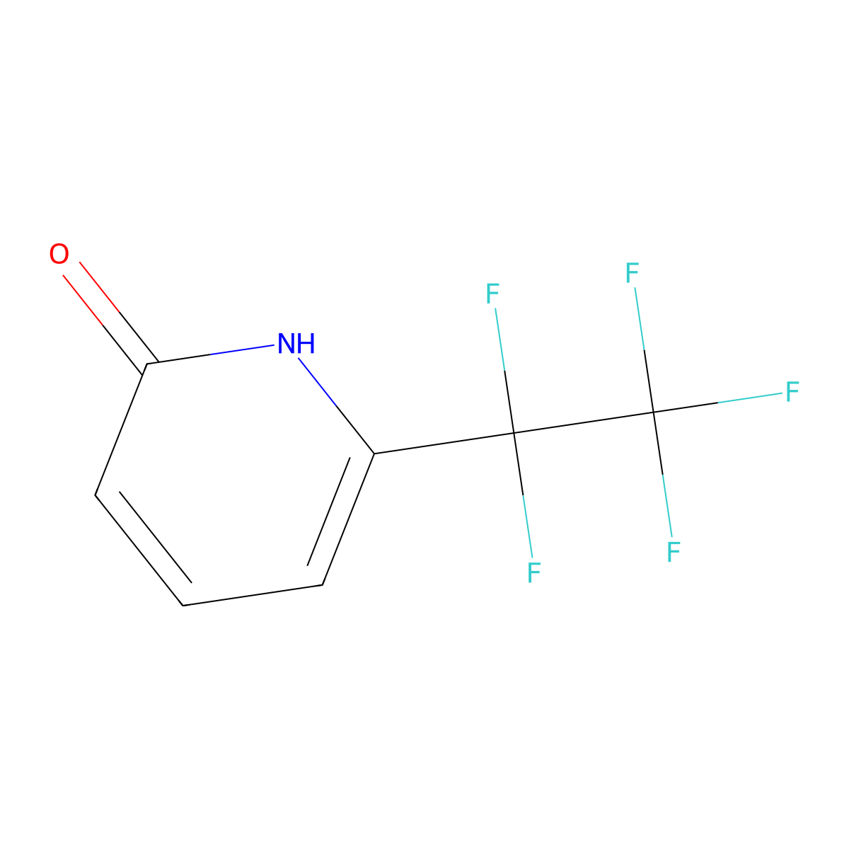 6-(Pentafluoroethyl)-1,2-dihydropyridin-2-one molecular structure, CAS 1027021-05-1