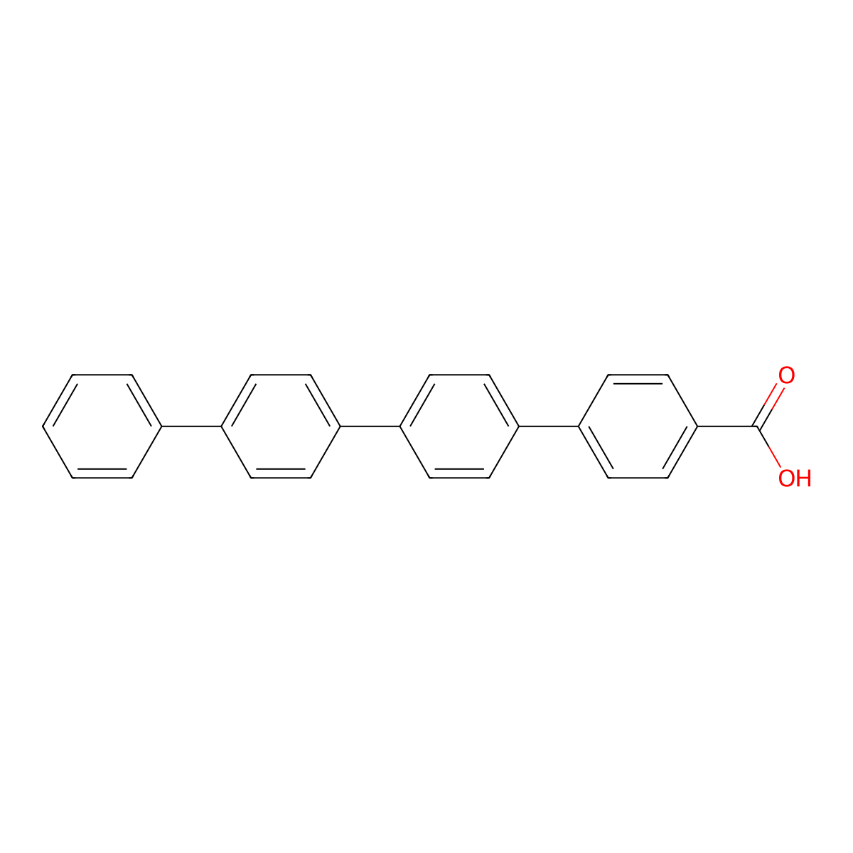 [1,1':4',1'':4'',1'''-Quaterphenyl]-4-carboxylic acid molecular structure, CAS 1027028-10-9