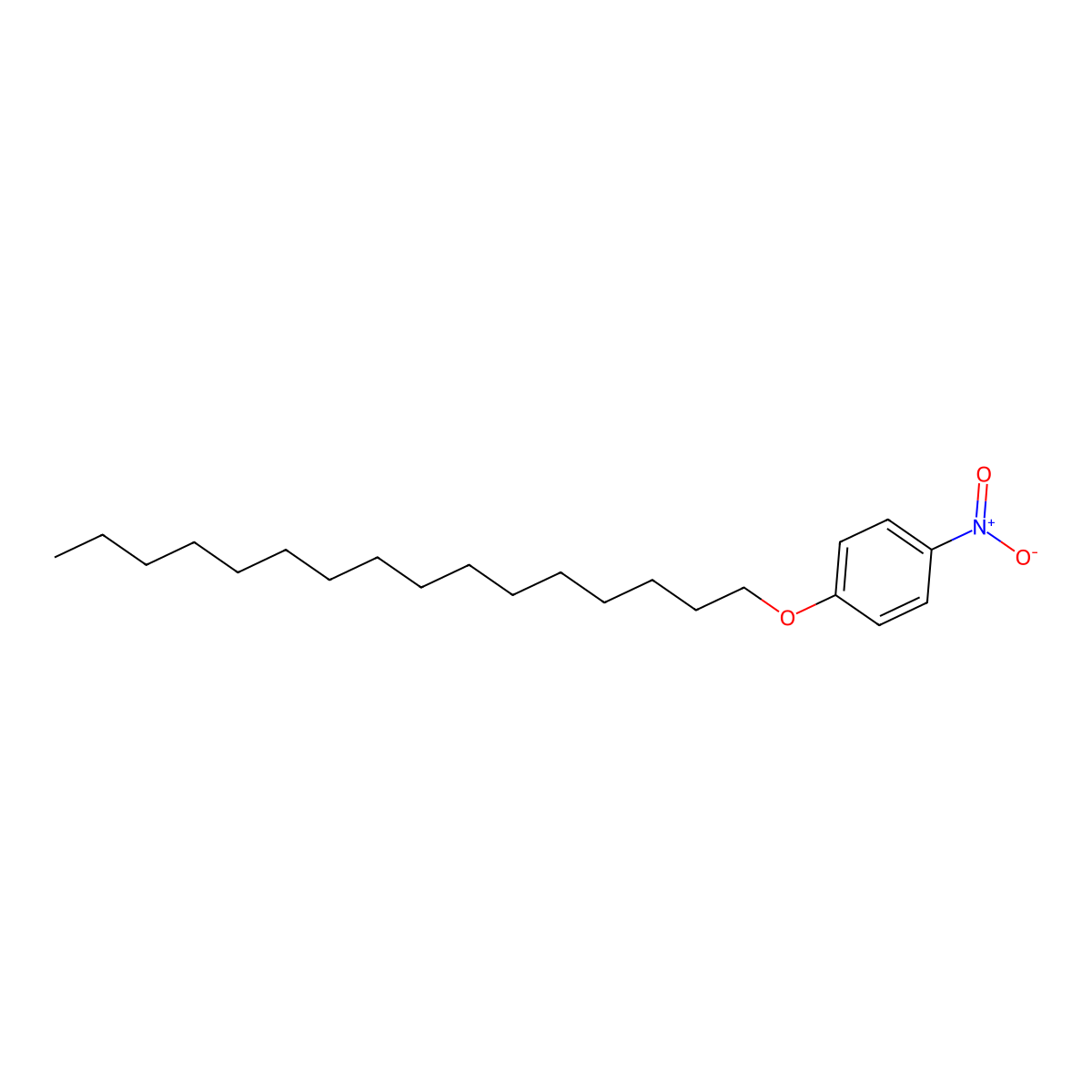 p-Nitrophenyl hexadecyl ether molecular structure, CAS 102703-33-3