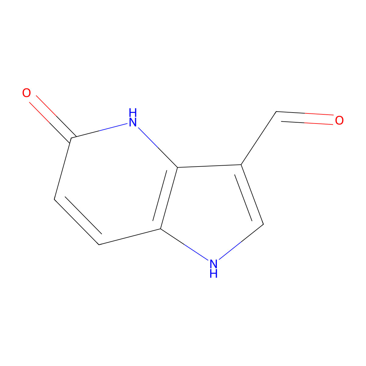 5-Hydroxy-1H-pyrrolo[3,2-b]pyridine-3-carbaldehyde molecular structure, CAS 1027068-77-4