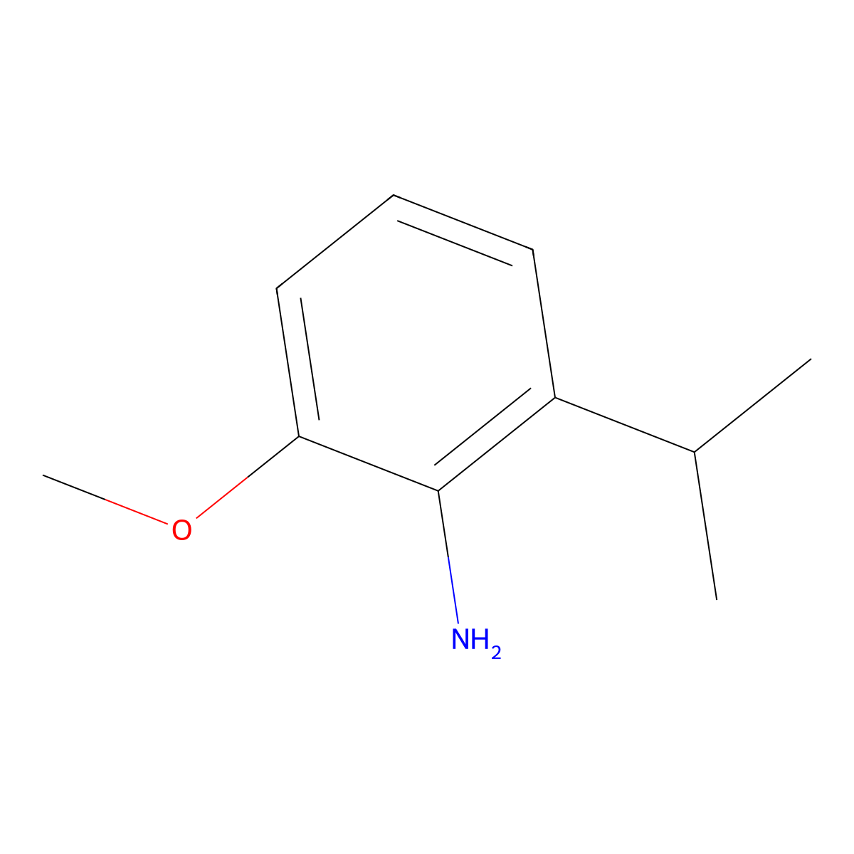 2-Isopropyl-6-methoxyaniline molecular structure, CAS 1027085-77-3