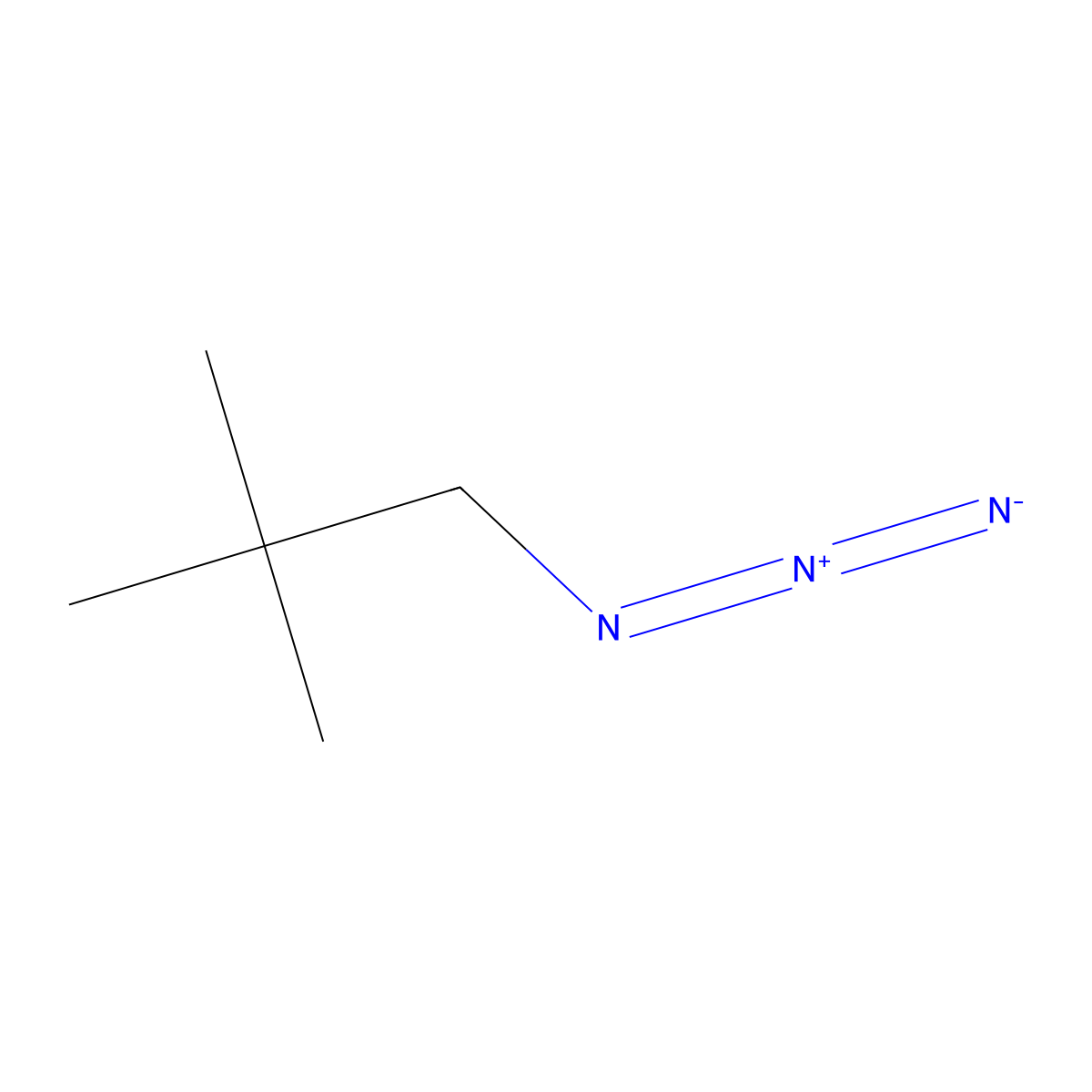1-Azido-2,2-dimethylpropane molecular structure, CAS 102711-08-0