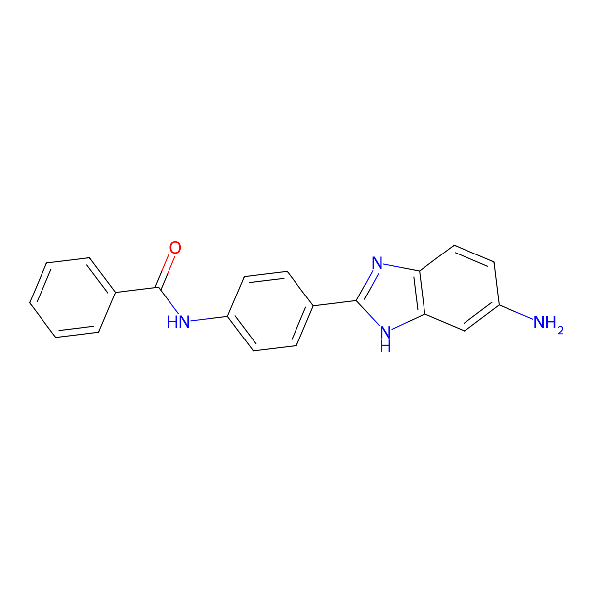 N-(4-(5-Amino-1H-benzo[d]imidazol-2-yl)phenyl)benzamide molecular structure, CAS 1027155-76-5