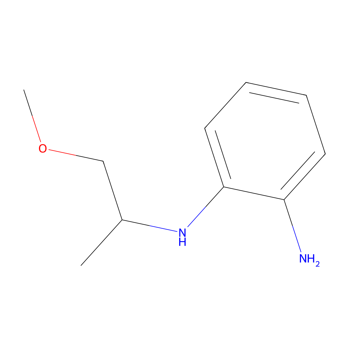 N1-(1-methoxypropan-2-yl)benzene-1,2-diamine molecular structure, CAS 1027156-38-2