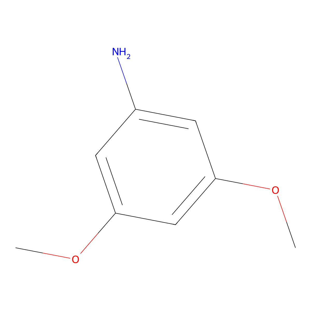 3,5-Dimethoxyaniline molecular structure, CAS 10272-07-8