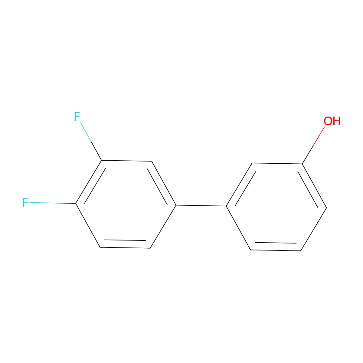 3-(3,4-Difluorophenyl)phenol molecular structure, CAS 1027207-72-2