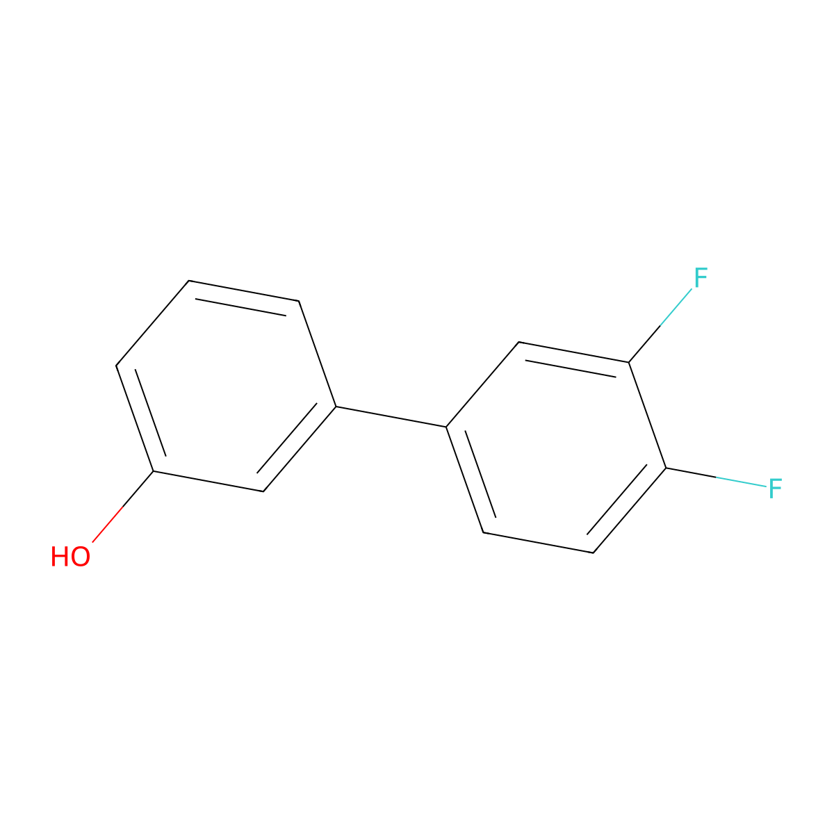 3-(3,4-Difluorophenyl)phenol molecular structure, CAS 1027207-72-2