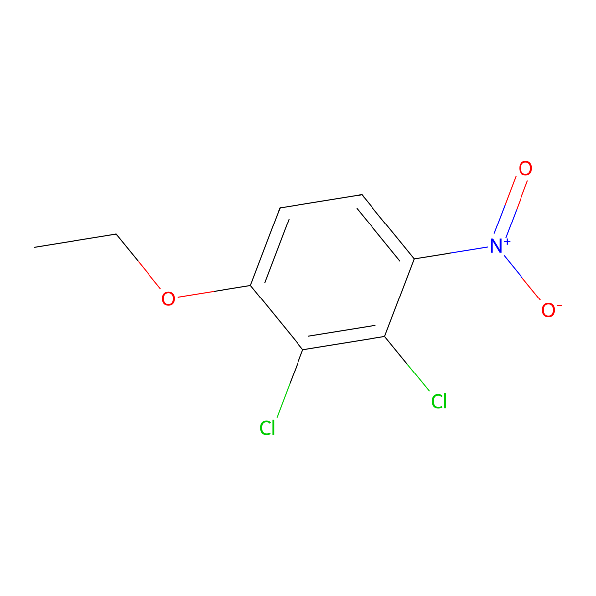 1,2-Dichloro-3-ethoxy-6-nitrobenzene molecular structure, CAS 1027242-14-3