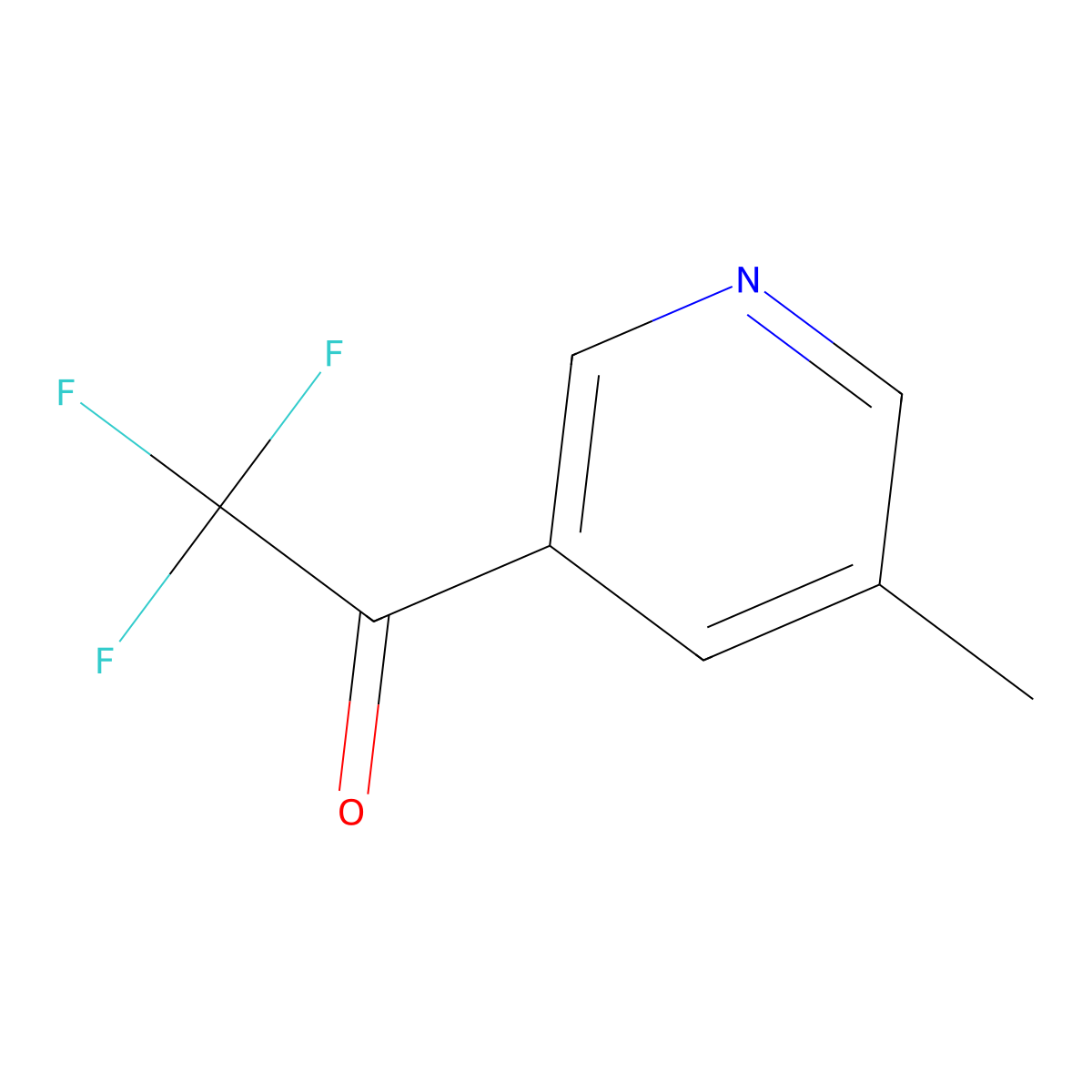 2,2,2-Trifluoro-1-(5-methylpyridin-3-YL)ethan-1-one molecular structure, CAS 1027256-96-7