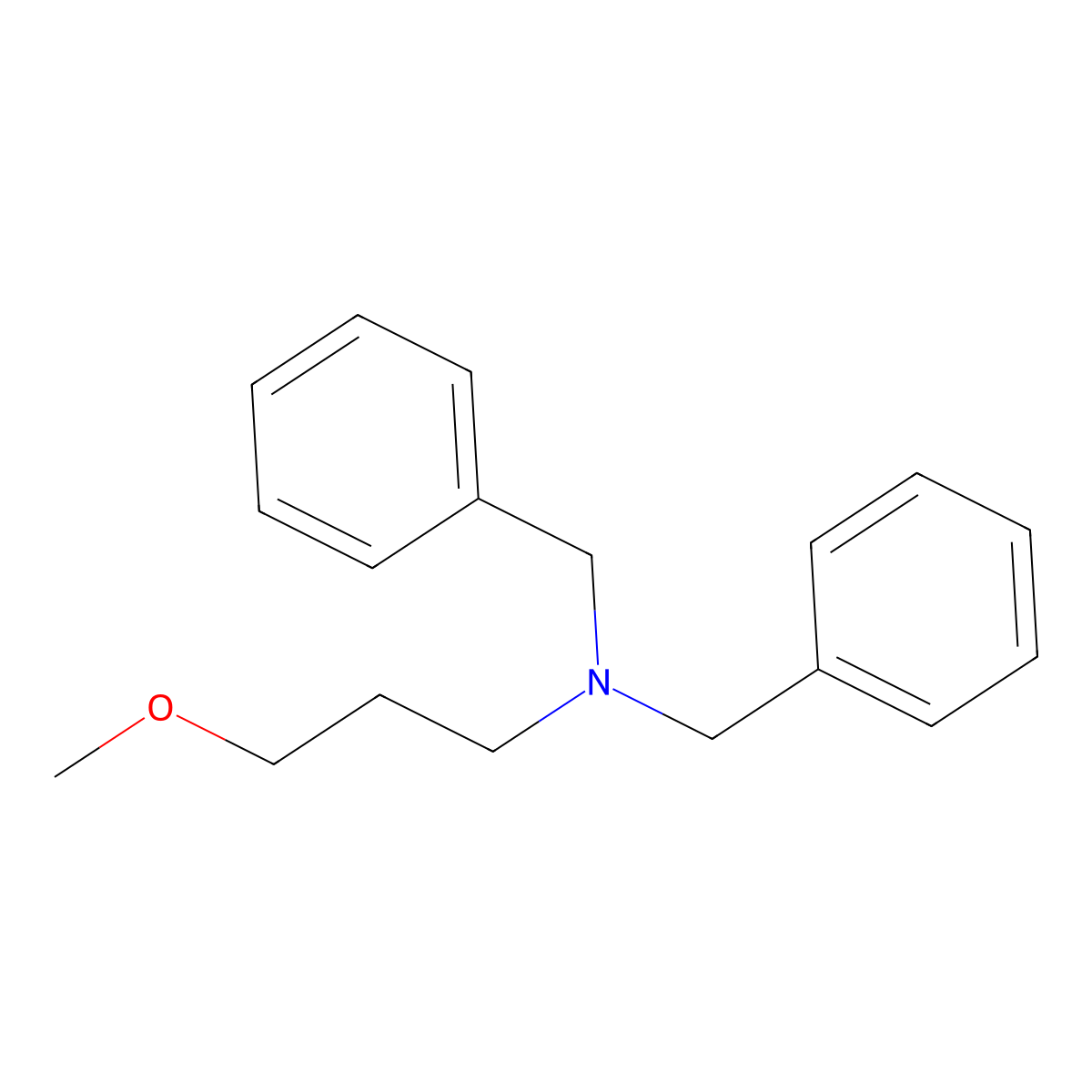 Dibenzyl(3-methoxypropyl)amine molecular structure, CAS 1027280-73-4