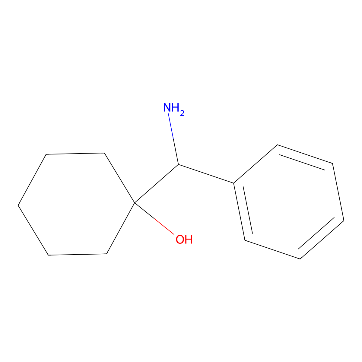 1-[Amino(phenyl)methyl]cyclohexan-1-ol molecular structure, CAS 102729-78-2