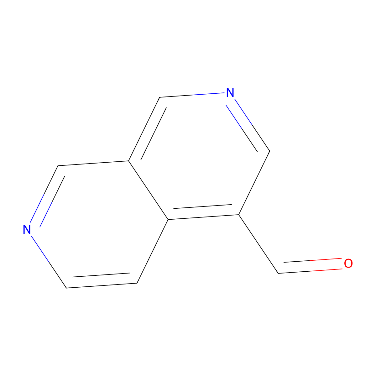 2,7-Naphthyridine-4-carbaldehyde molecular structure, CAS 10273-40-2
