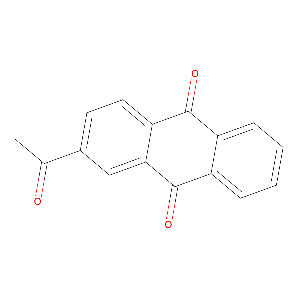 9,10-Anthracenedione, 2-acetyl- molecular structure, CAS 10273-60-6