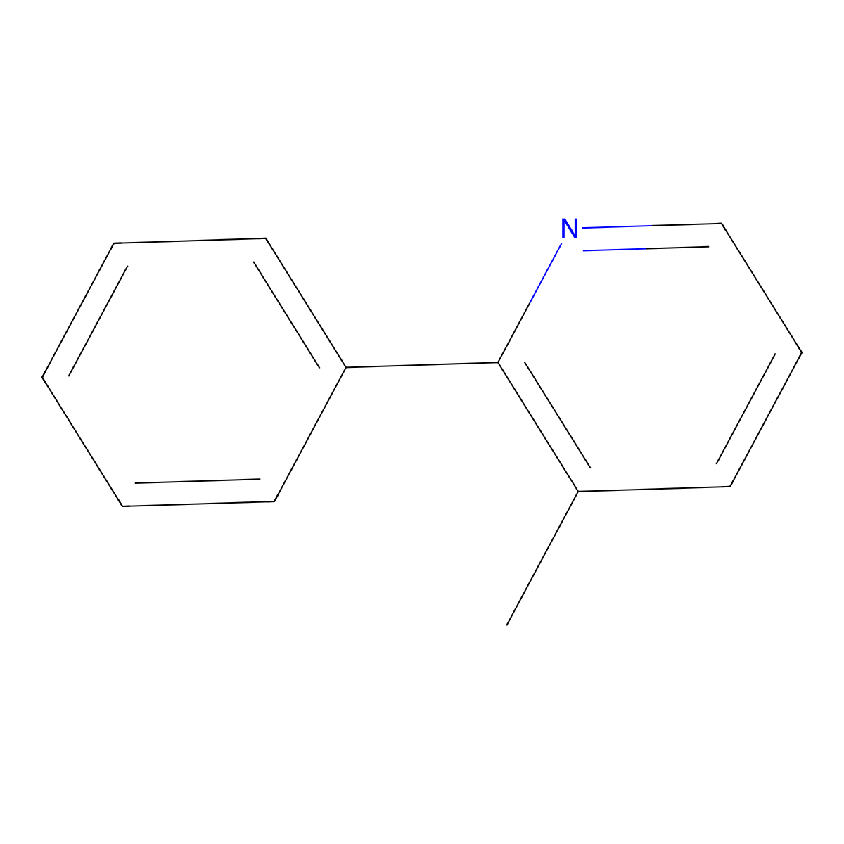 3-Methyl-2-phenylpyridine molecular structure, CAS 10273-90-2