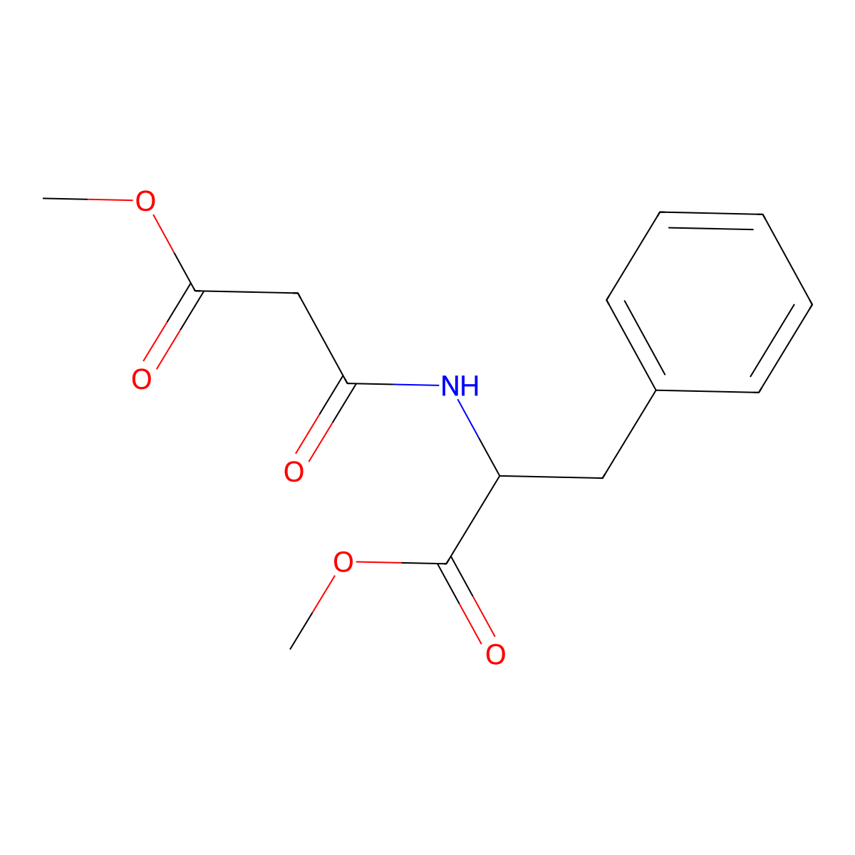 2-(2-Methoxycarbonyl-acetylamino)-3-phenyl-propionic acid methyl ester molecular structure, CAS 1027336-16-8