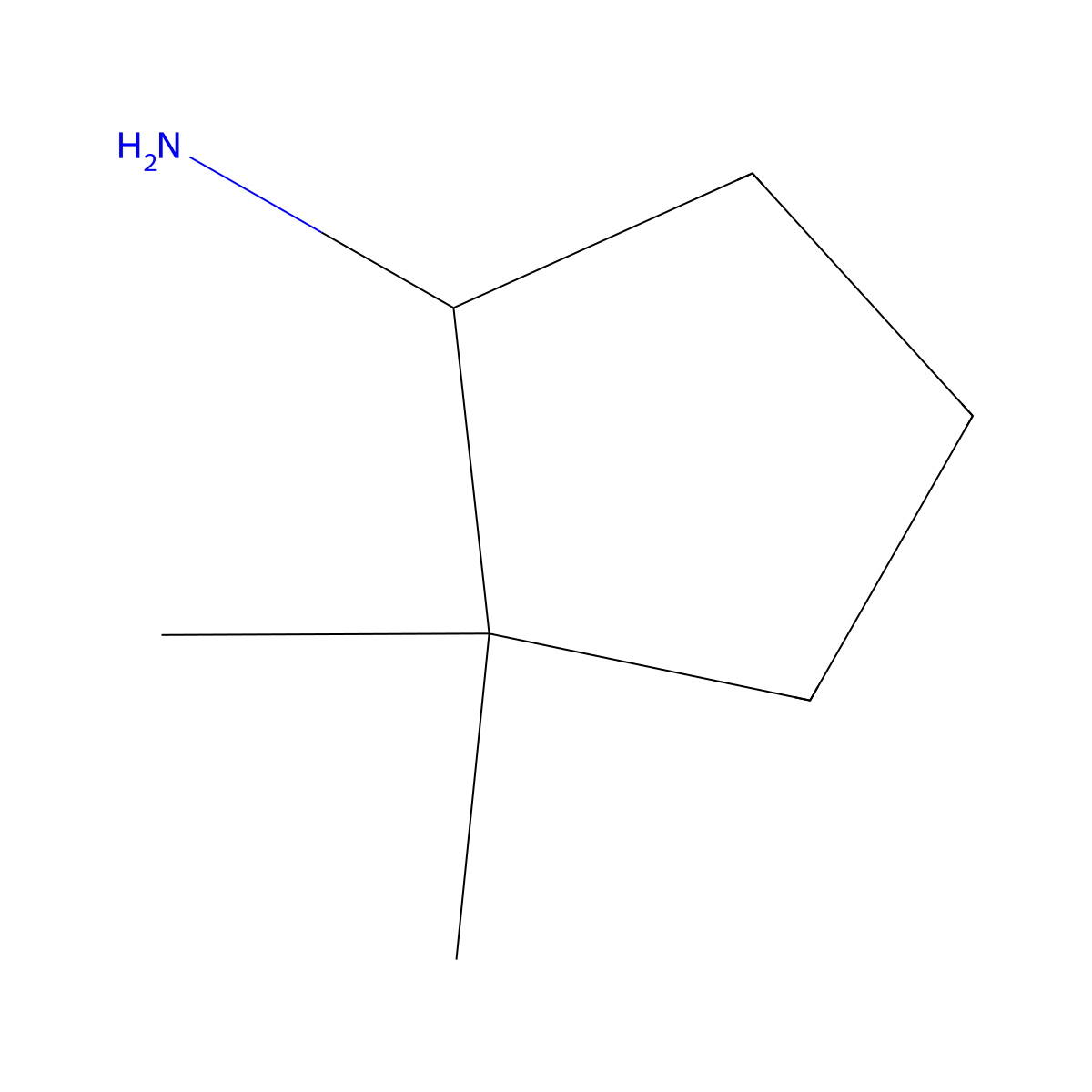 (1S)-2,2-Dimethylcyclopentan-1-amine molecular structure, CAS 1027336-55-5