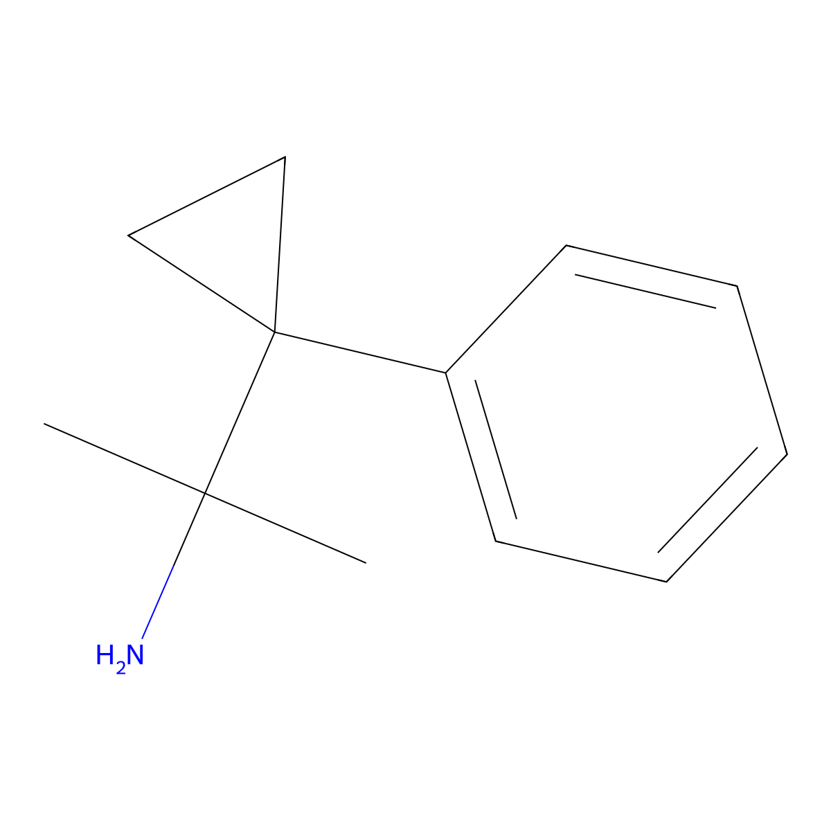 2-(1-Phenylcyclopropyl)propan-2-amine molecular structure, CAS 1027338-45-9