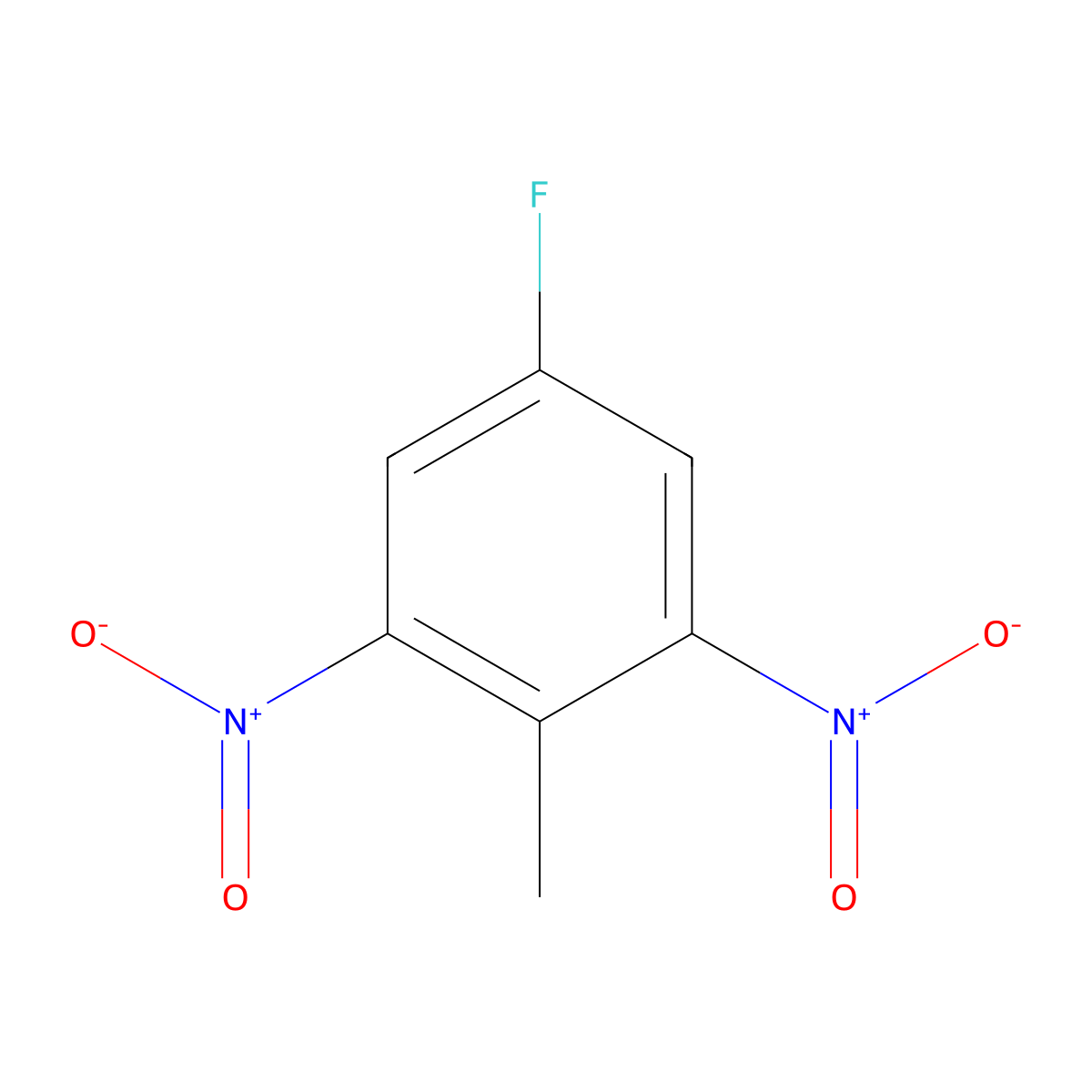 5-Fluoro-2-methyl-1,3-dinitrobenzene molecular structure, CAS 102735-88-6