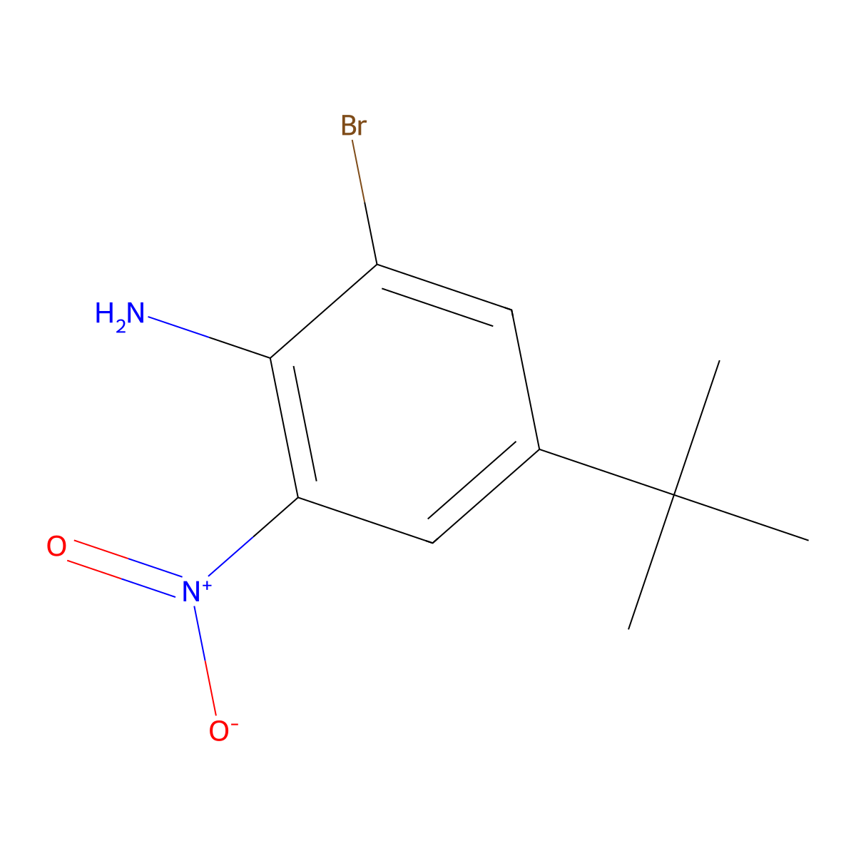 2-Bromo-4-(tert-butyl)-6-nitroaniline molecular structure, CAS 1027356-55-3