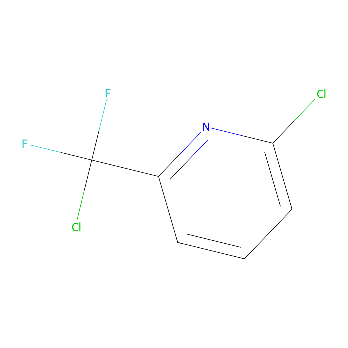 2-Chloro-6-(chlorodifluoromethyl)pyridine molecular structure, CAS 1027366-99-9