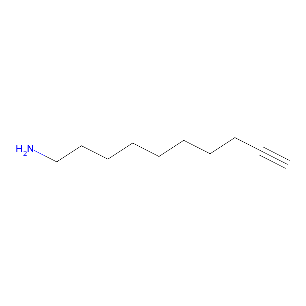 Dec-9-yn-1-amine molecular structure, CAS 1027371-95-4