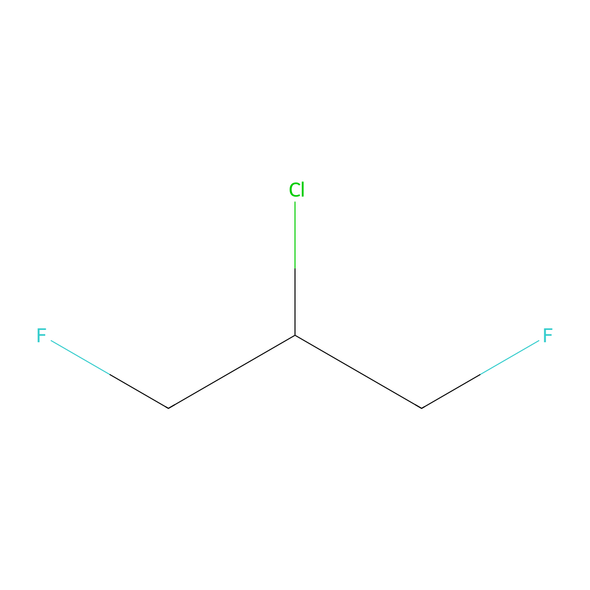 2-Chloro-1,3-difluoropropane molecular structure, CAS 102738-79-4