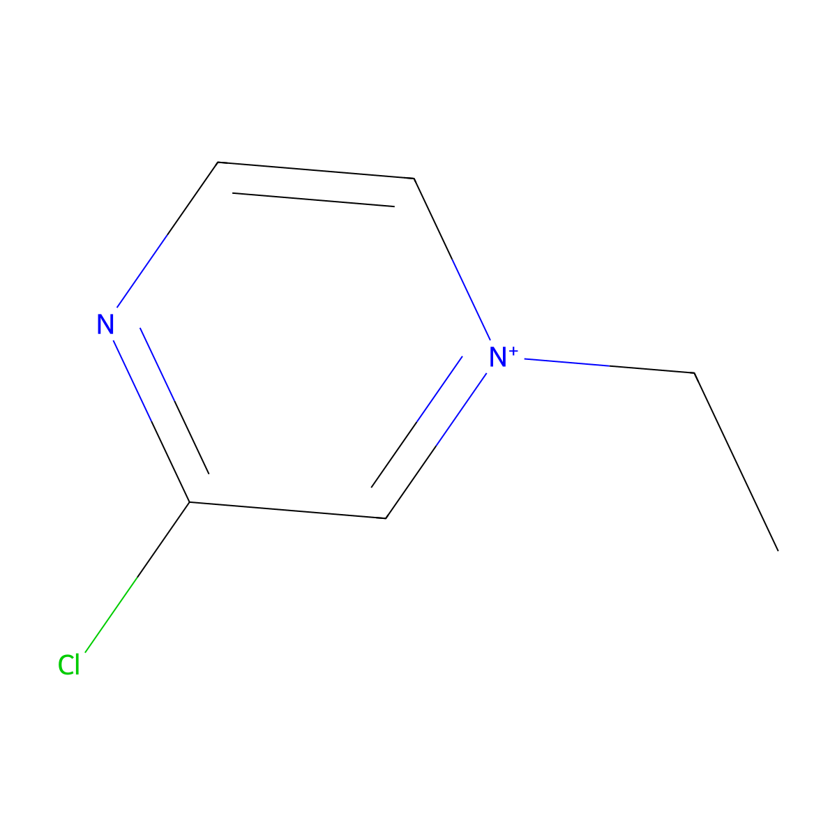 3-Chloro-1-ethylpyrazin-1-ium molecular structure, CAS 1027381-30-1