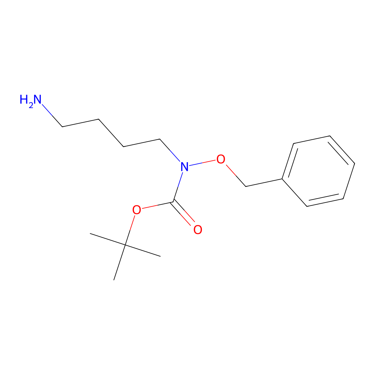 tert-butyl N-(4-aminobutyl)-N-(benzyloxy)carbamate molecular structure, CAS 1027408-37-2