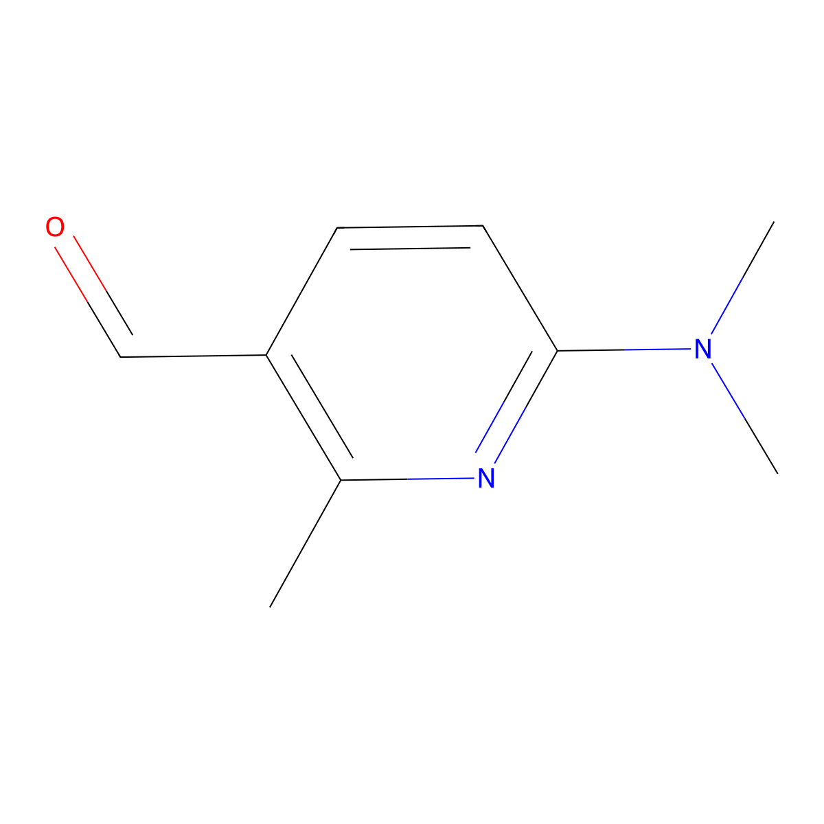 6-(Dimethylamino)-2-methylnicotinaldehyde molecular structure, CAS 1027421-95-9