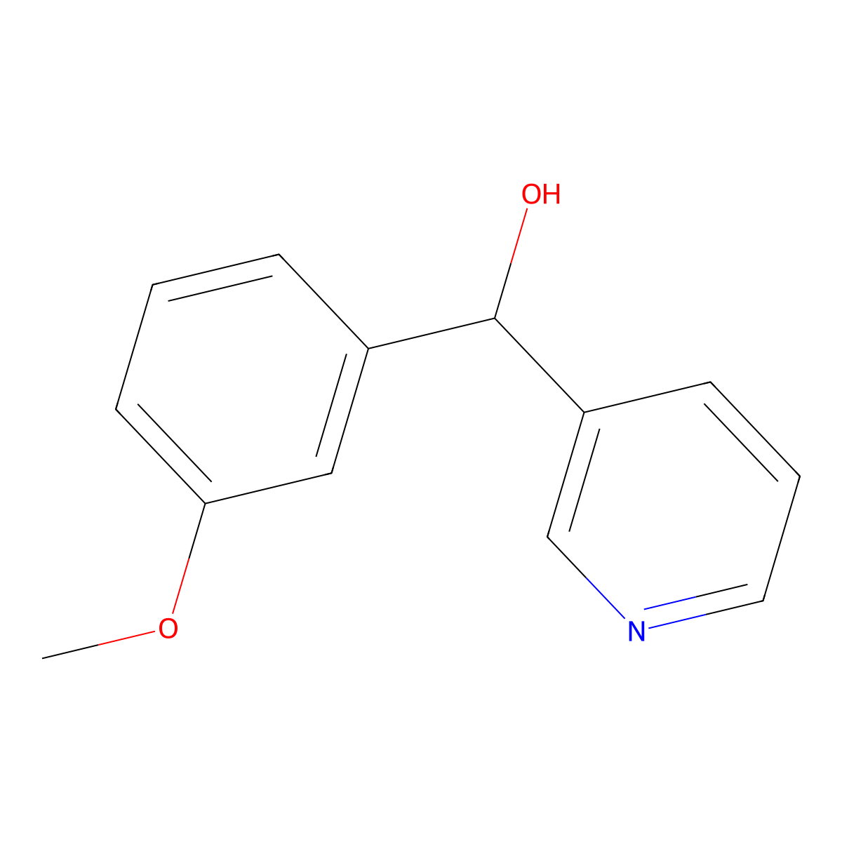 alpha-(3-Methoxyphenyl)-3-pyridinemethanol molecular structure, CAS 1027483-26-6