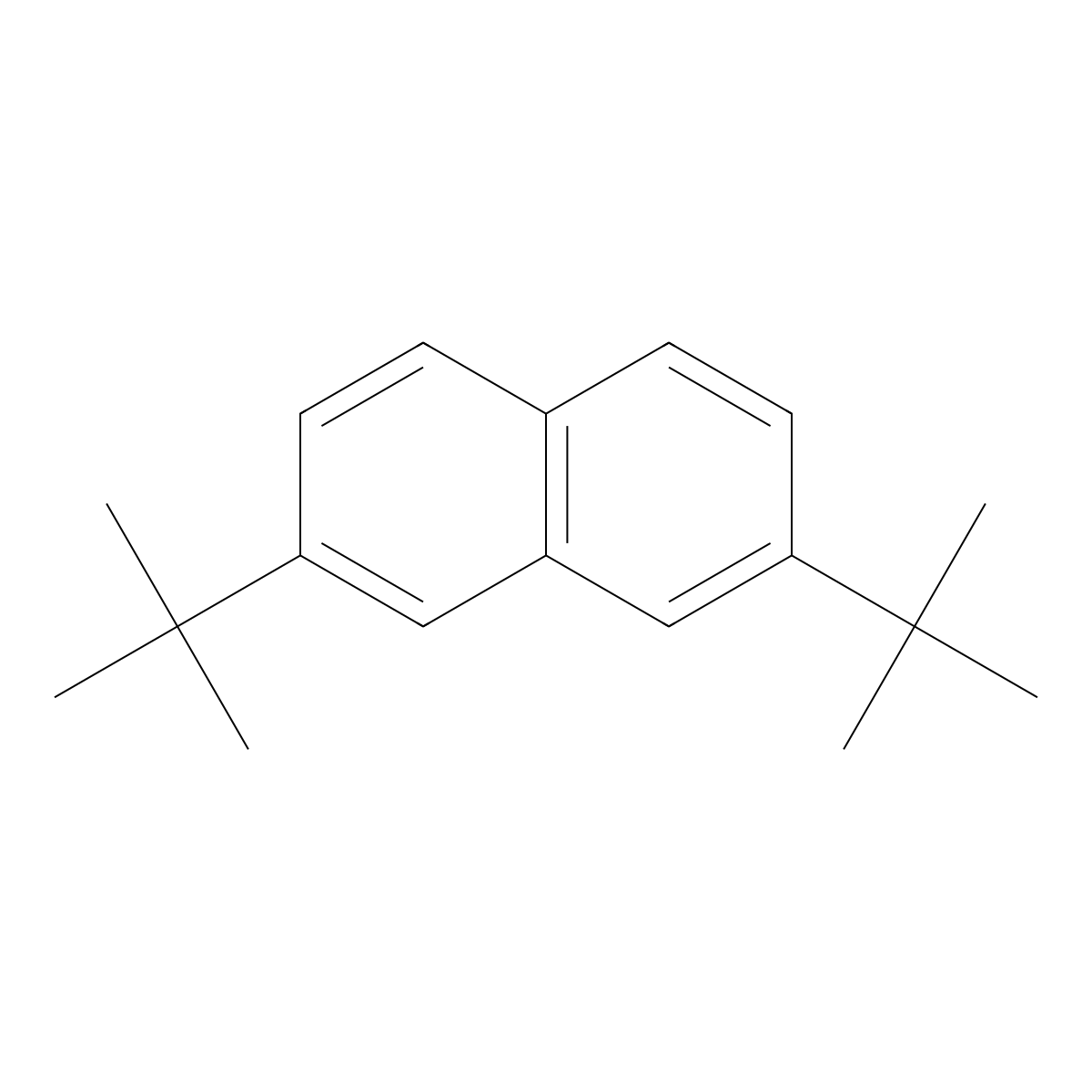 2,7-Di-tert-butylnaphthalene molecular structure, CAS 10275-58-8