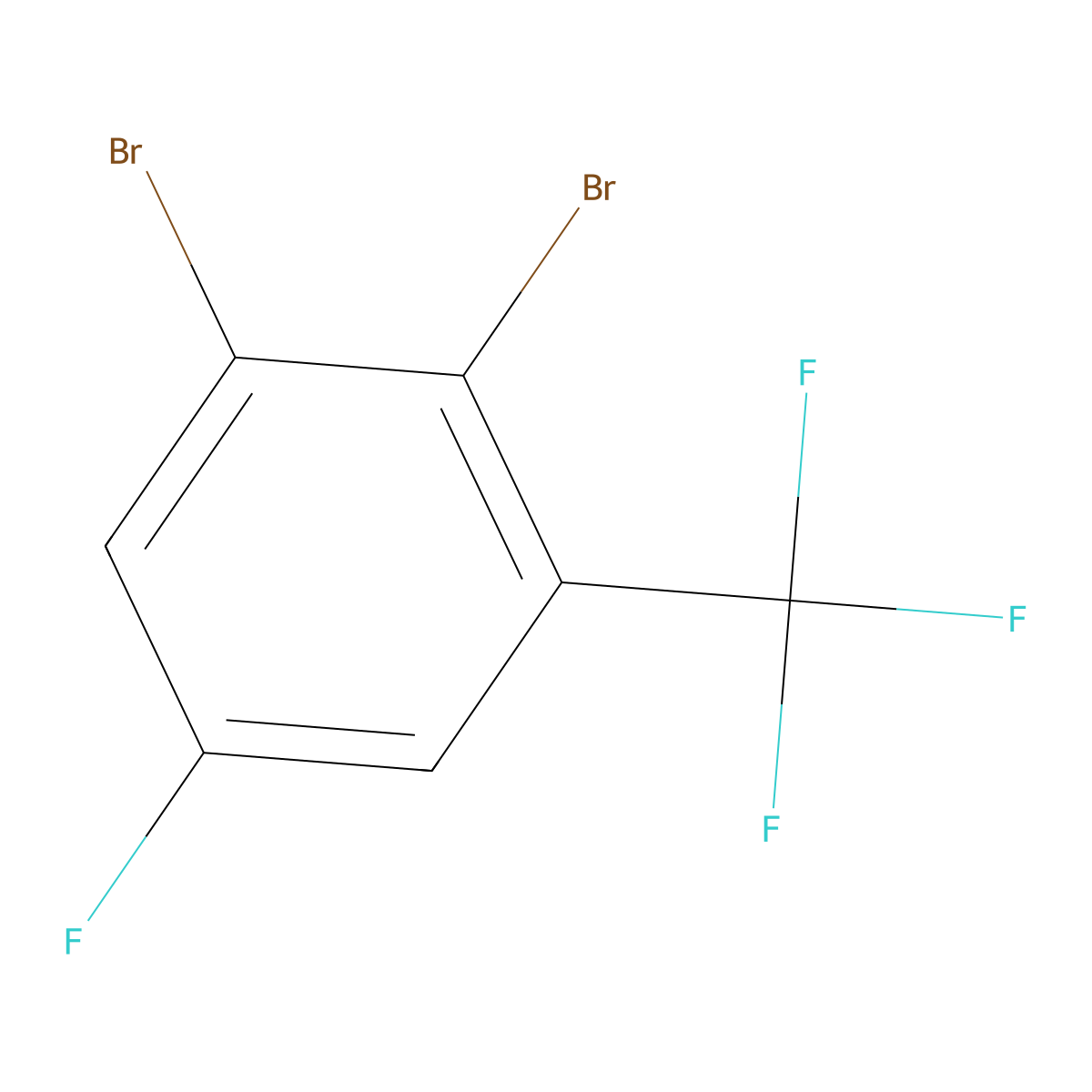 2,3-Dibromo-5-fluorobenzotrifluoride molecular structure, CAS 1027511-90-5