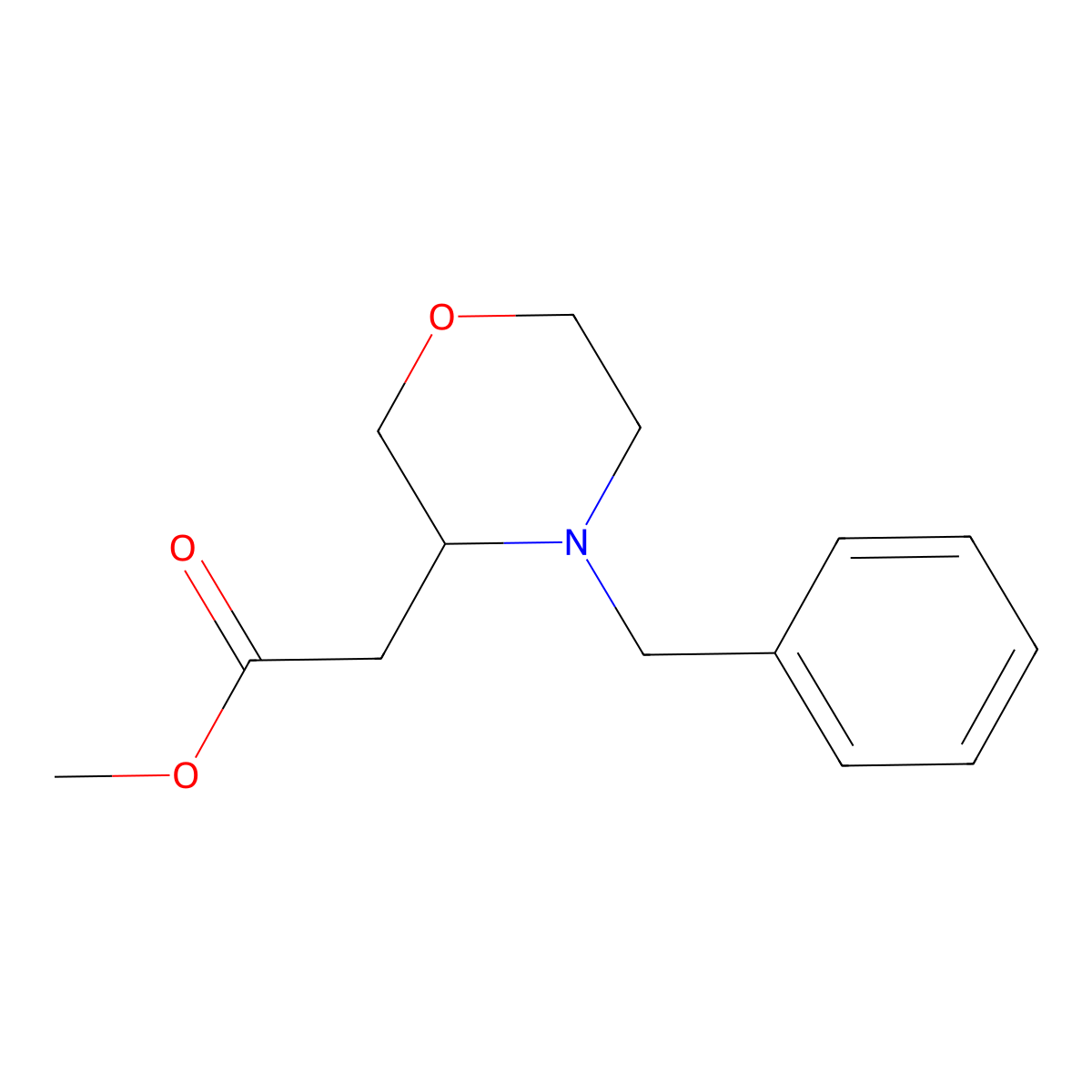 Methyl 2-(4-benzylmorpholin-3-yl)acetate molecular structure, CAS 1027512-11-3