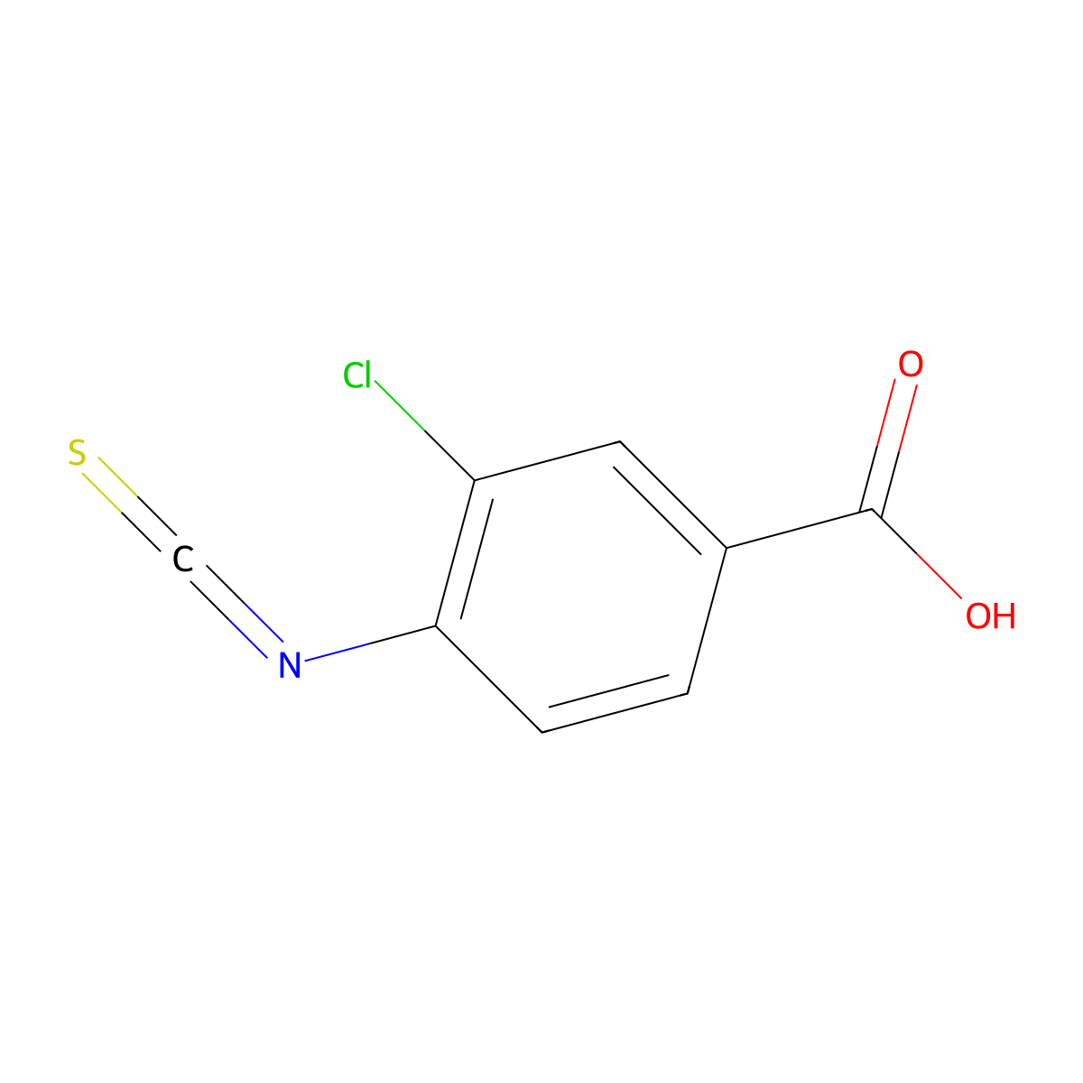 4-Carboxy-2-chlorophenylisothiocyanate molecular structure, CAS 1027512-44-2