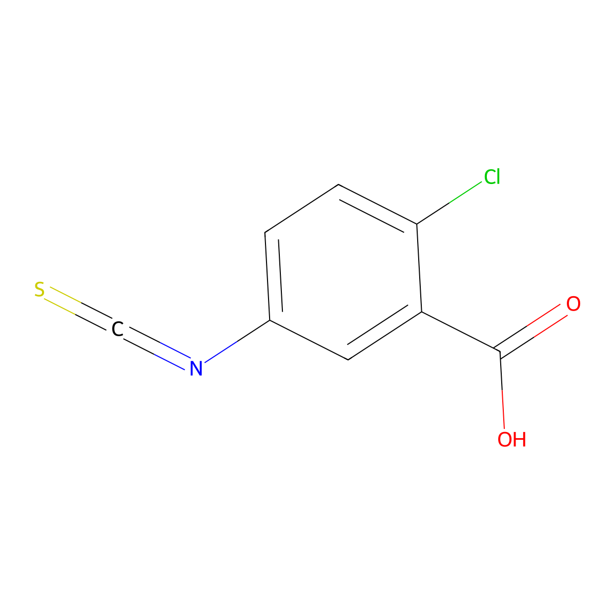 3-Carboxy-4-chlorophenylisothiocyanate molecular structure, CAS 1027512-49-7