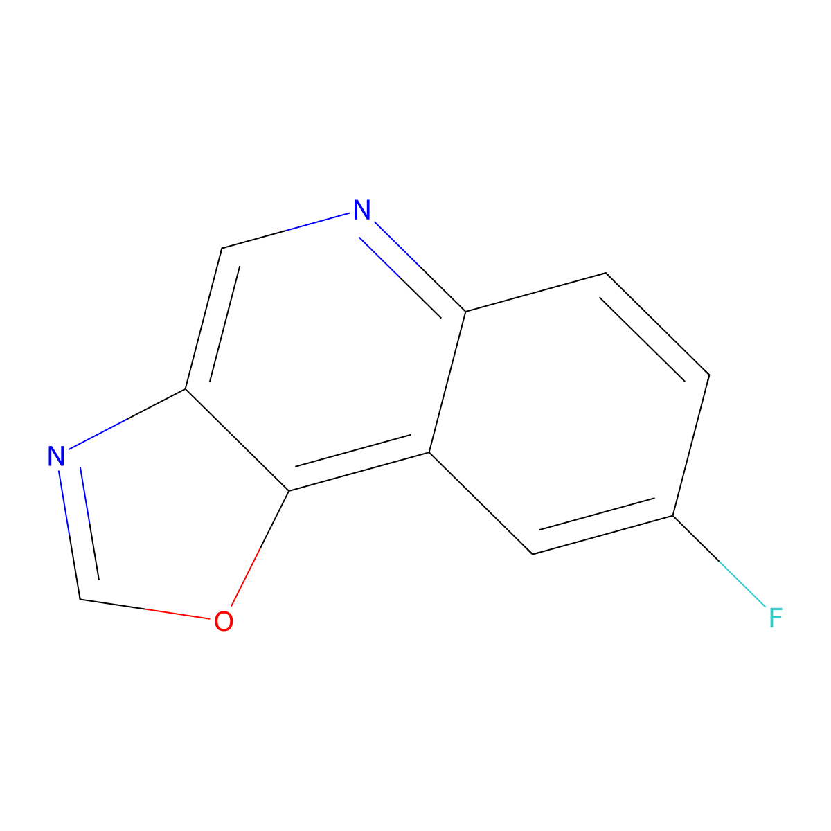 8-Fluorooxazolo[4,5-c]quinoline molecular structure, CAS 1027512-50-0