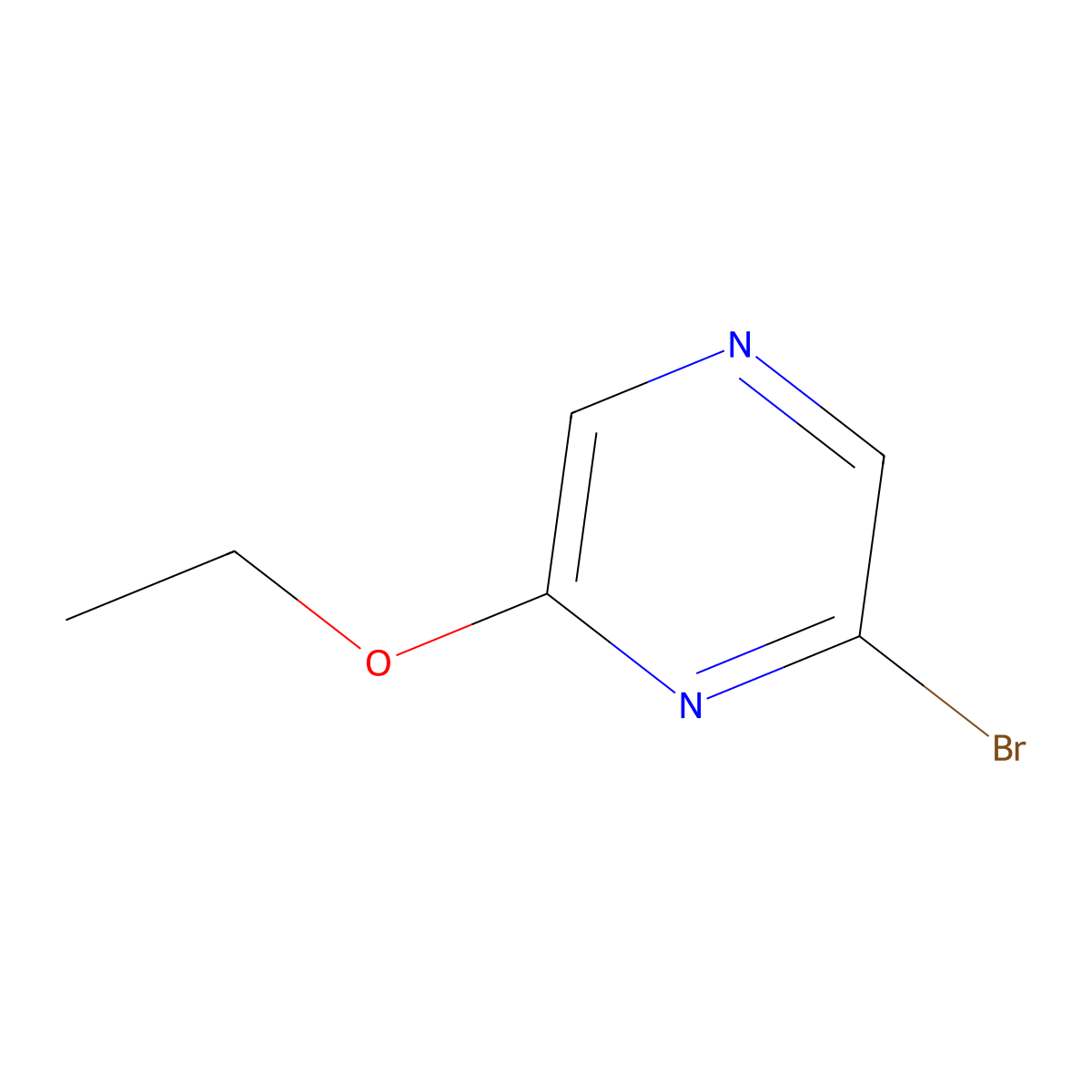 2-Bromo-6-ethoxypyrazine molecular structure, CAS 1027512-76-0