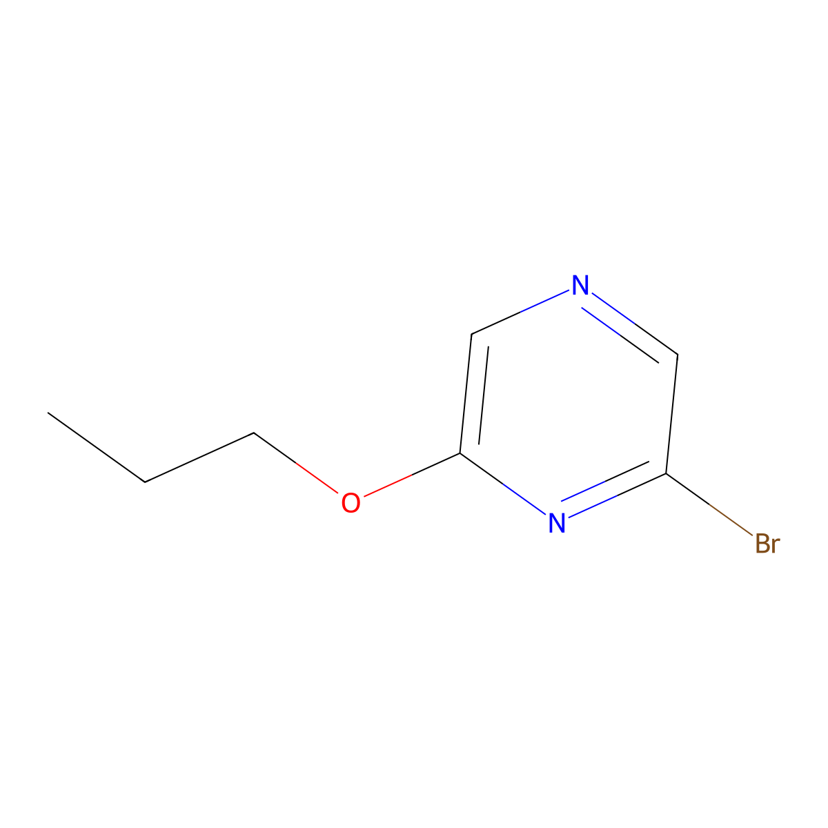 2-Bromo-6-propoxypyrazine molecular structure, CAS 1027512-81-7