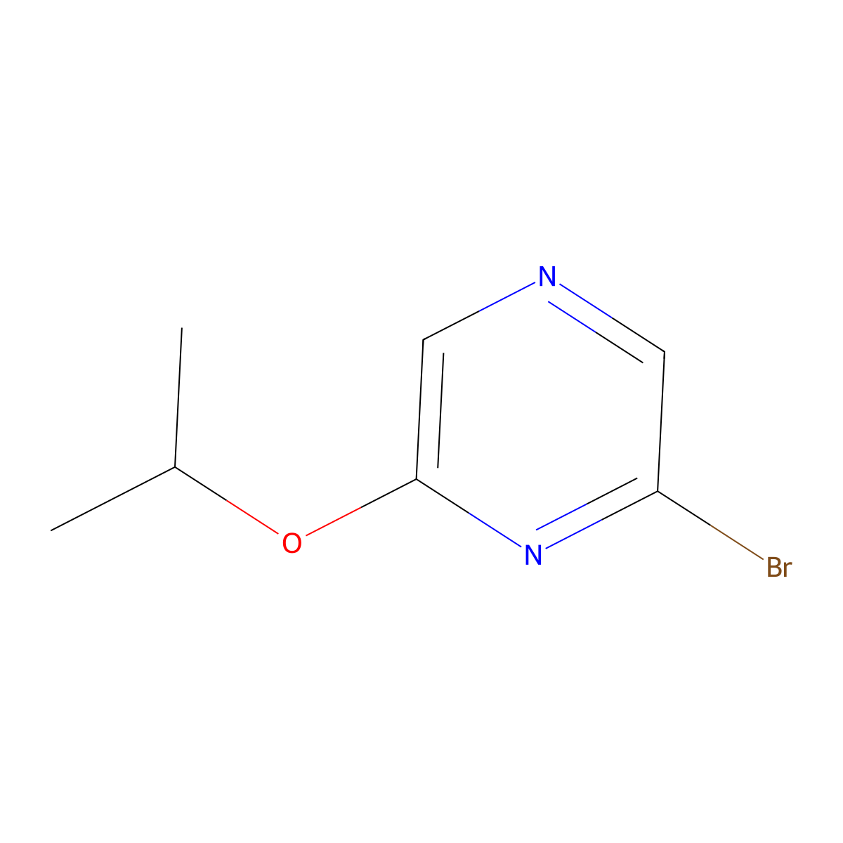 2-Bromo-6-isopropoxypyrazine molecular structure, CAS 1027512-85-1