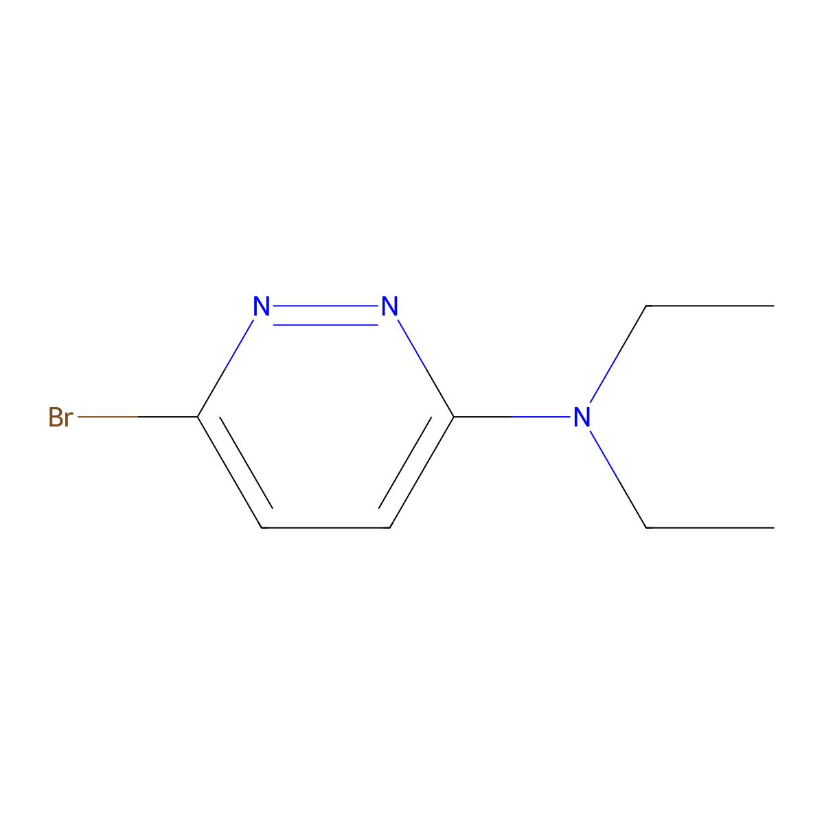 6-Bromo-N,N-diethyl-3-pyridazinamine molecular structure, CAS 1027513-03-6