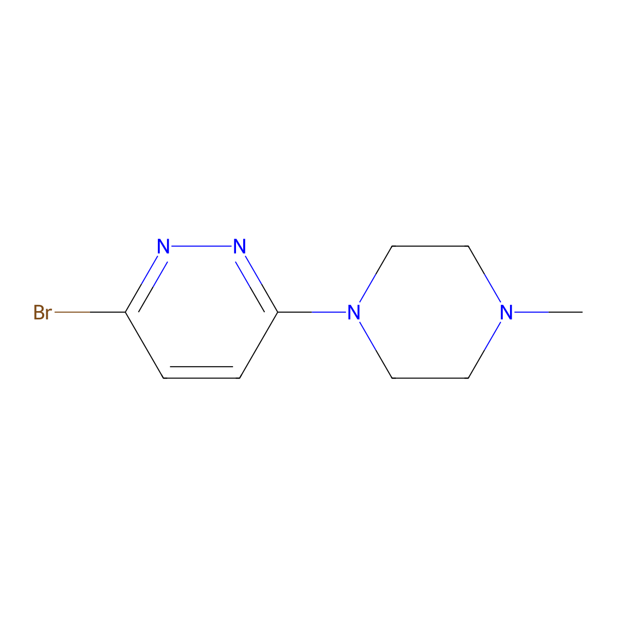 3-Bromo-6-(4-methylpiperazin-1-YL)pyridazine molecular structure, CAS 1027513-15-0