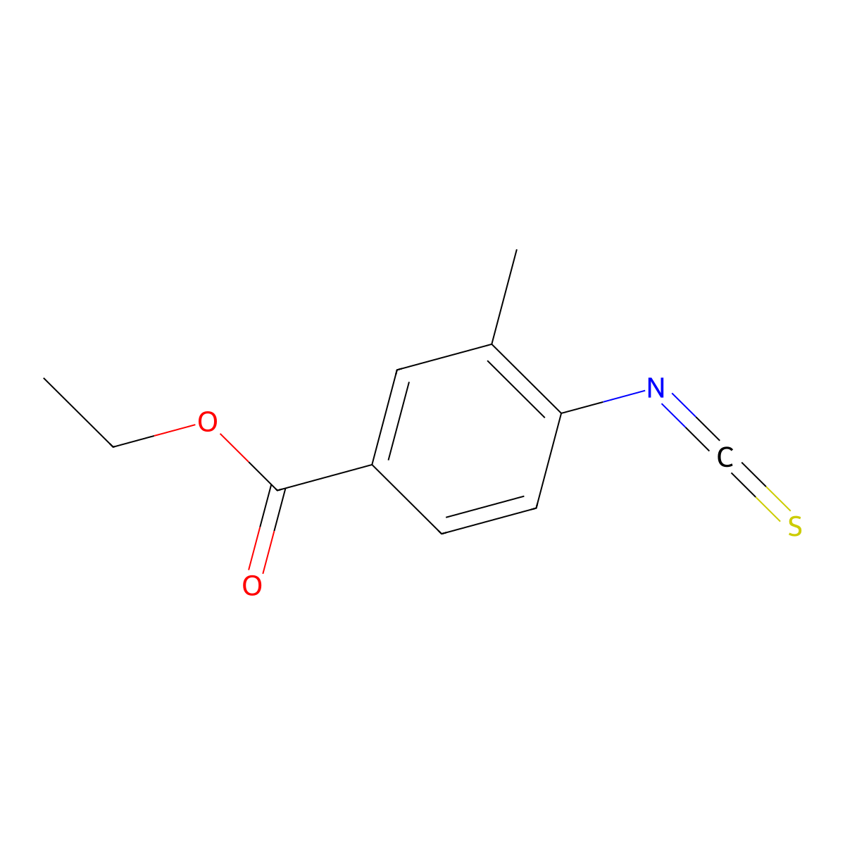 Ethyl 4-isothiocyanato-3-methylbenzoate molecular structure, CAS 1027513-17-2