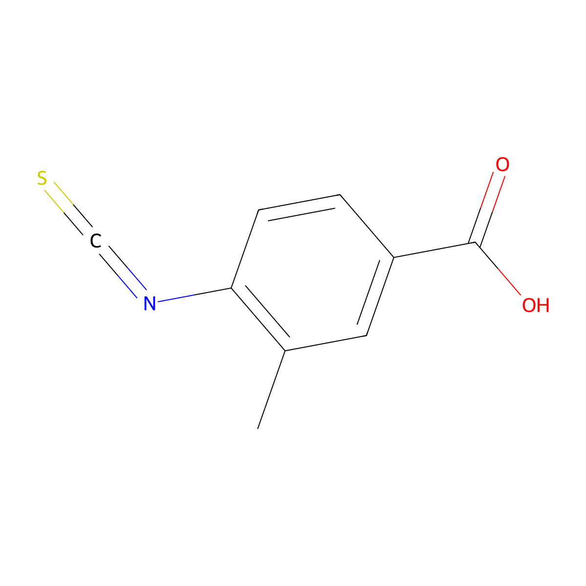 4-Carboxy-2-methylphenylisothiocyanate molecular structure, CAS 1027513-23-0