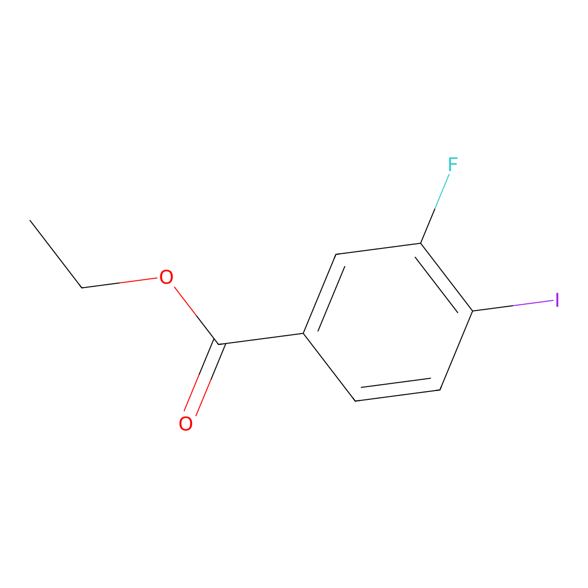 Ethyl 3-Fluoro-4-iodobenzoate molecular structure, CAS 1027513-43-4