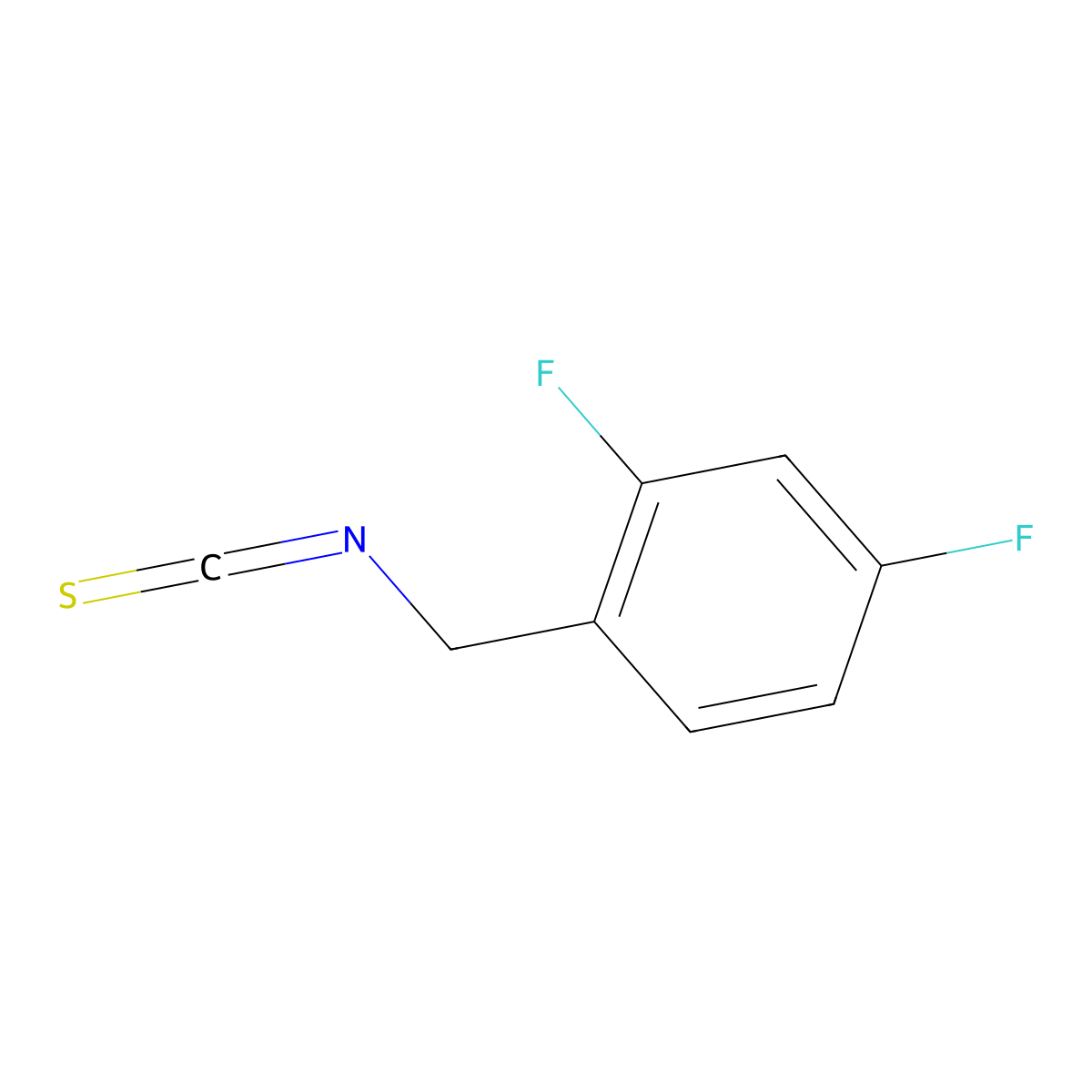 2,4-Difluorobenzylisothiocyanate molecular structure, CAS 1027513-62-7