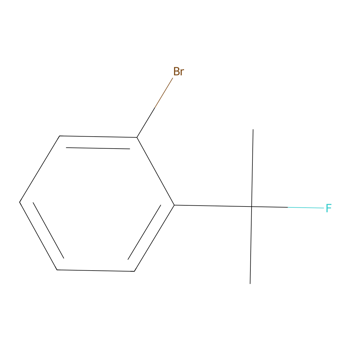 1-Bromo-2-(1-fluoro-1-methylethyl)benzene molecular structure, CAS 1027513-78-5